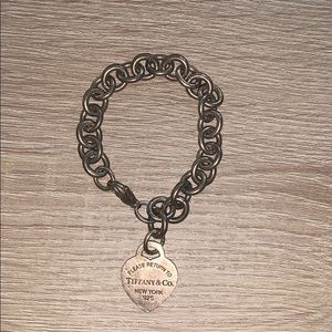 Authentic Tiffany & Co Dog Tag Charm Bracelet
